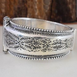  Indian Vintage !! Style Plain 925 Sterling Silver Bracelet
