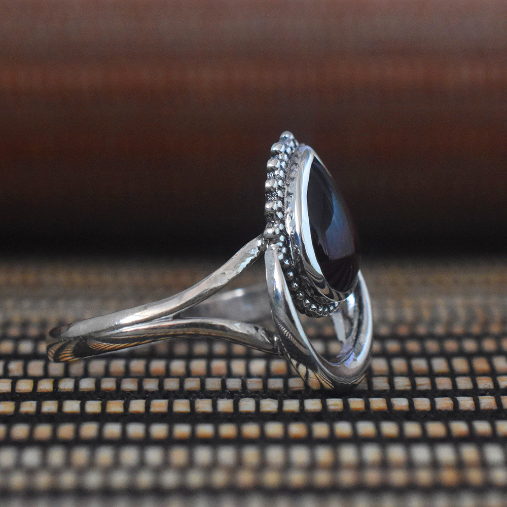 Rhodolite garnet stone 925 sterling silver handmade net ring at Rs  8500/piece, 925 Sterling Silver Ring in Jaipur