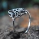 Midi Ring Silver Ring 925 Sterling Silver Handmade Band Ring Oxidized Silver Jewellery